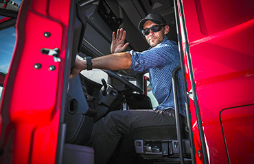 Trucker Waving